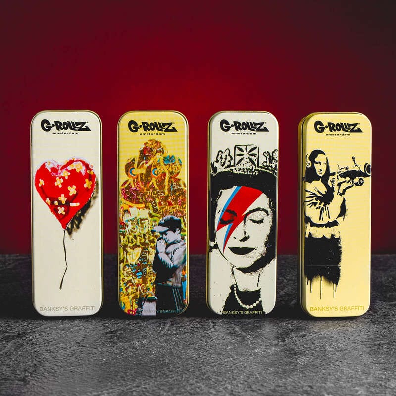 CBD virágláda Banksy design hhc cbd preroll közös virágok galambkirálynő