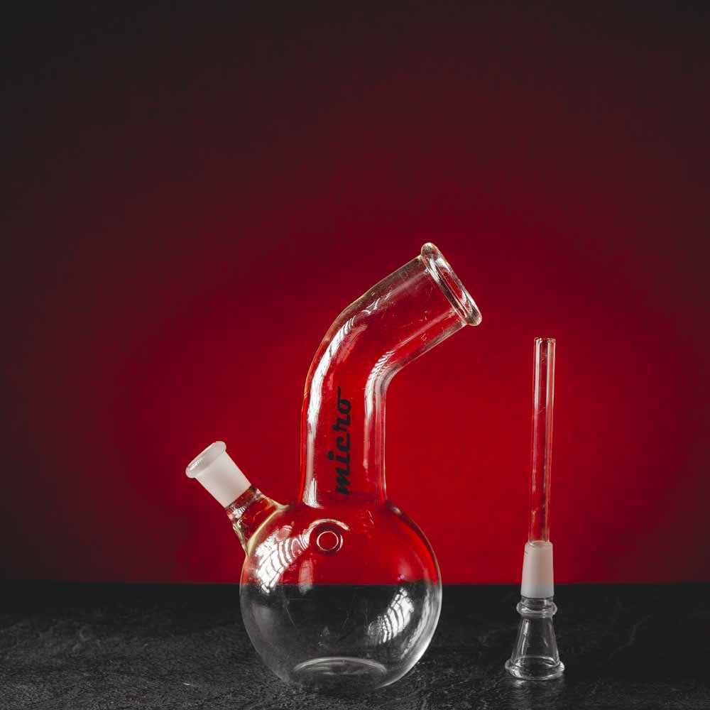 Minőségi kis üvegbong Micro 21 cm Kratom World HHC CBD turbo chillum