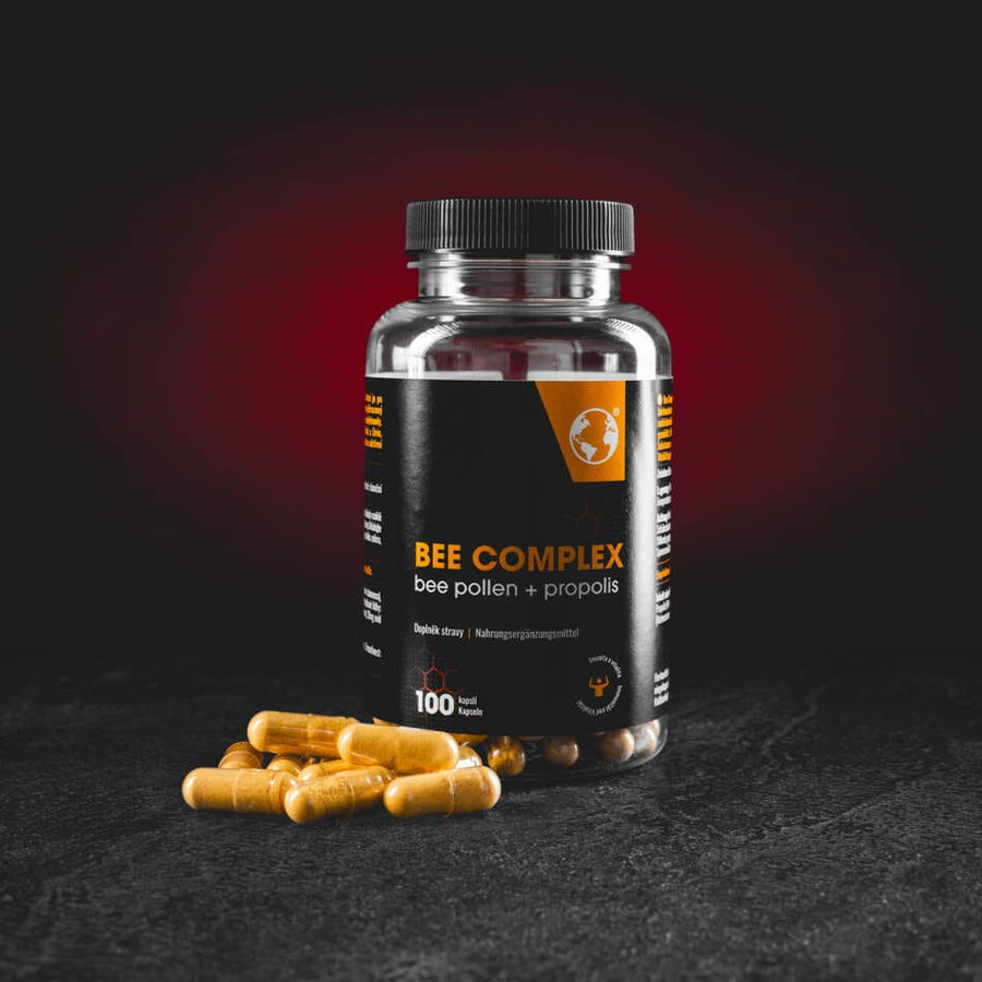 Kratom World Bee Complex 100 db kapszula – étrend-kiegészítő méhpollennel és propolisszal az immunrendszer és a vitalitás támogatására