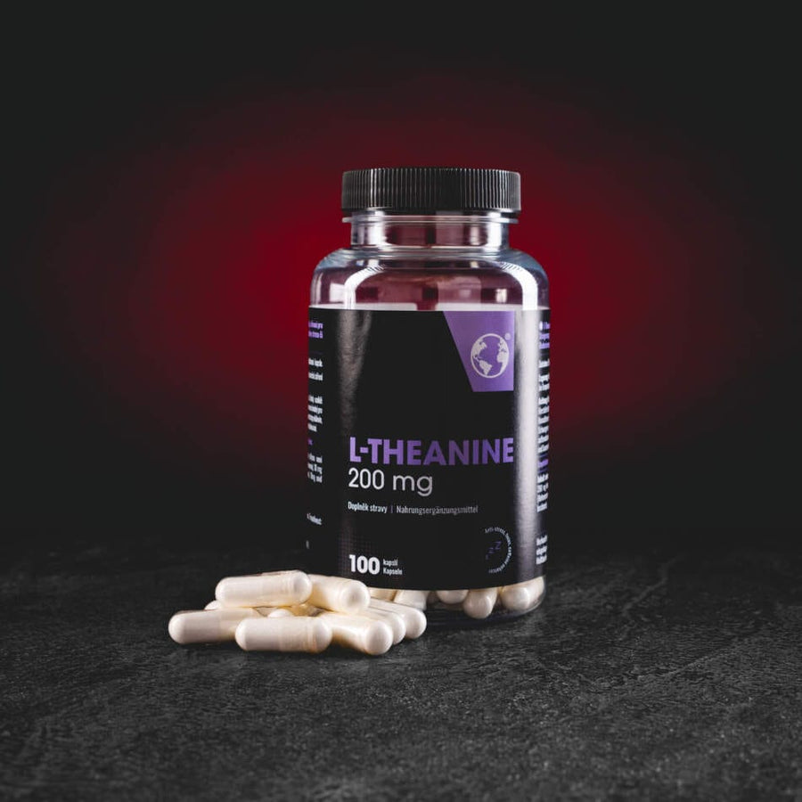 Kratom World L-Theanine 200 mg – 100 db kapszula relaxációhoz, koncentrációhoz, mentális jólléthez és a pihentető alvás támogatására
