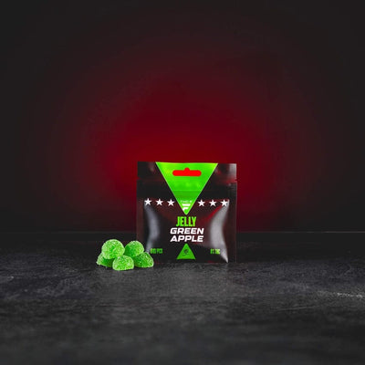 THF Jelly Green Apple – enyhén savanykás zöldalma íz a friss mentális fókuszért és kiegyensúlyozottságért.