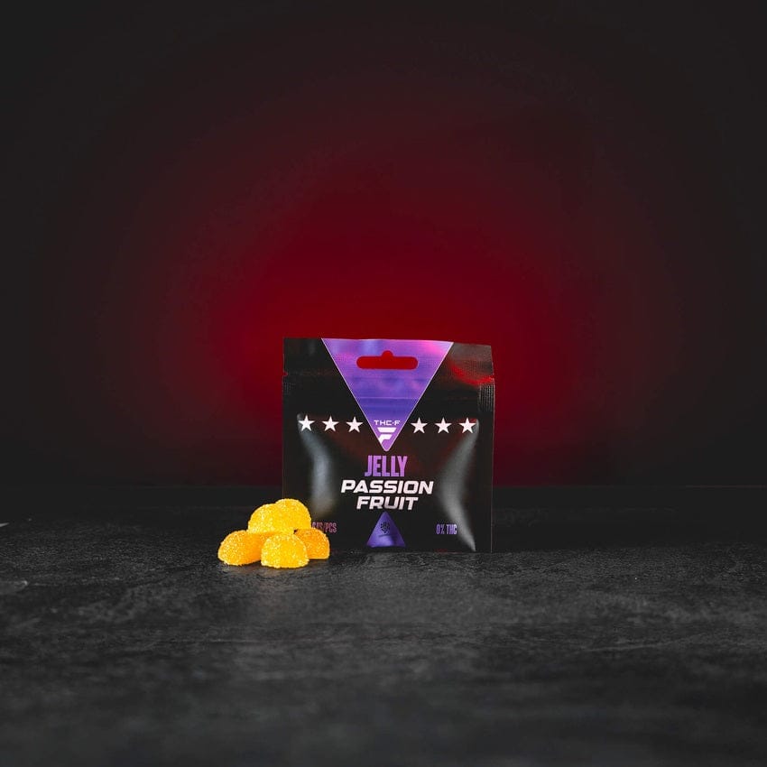 THF Jelly Passion Fruit – trópusi marakuja ízű gyűjtői zselé a kreativitás és a könnyű mentális frissesség támogatására.
