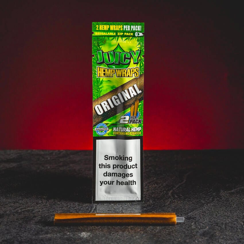 Juicy Hemp Wrap Kenderpakolatok tollszárhoz Csomagolásonként 2 db eredeti csomagonként